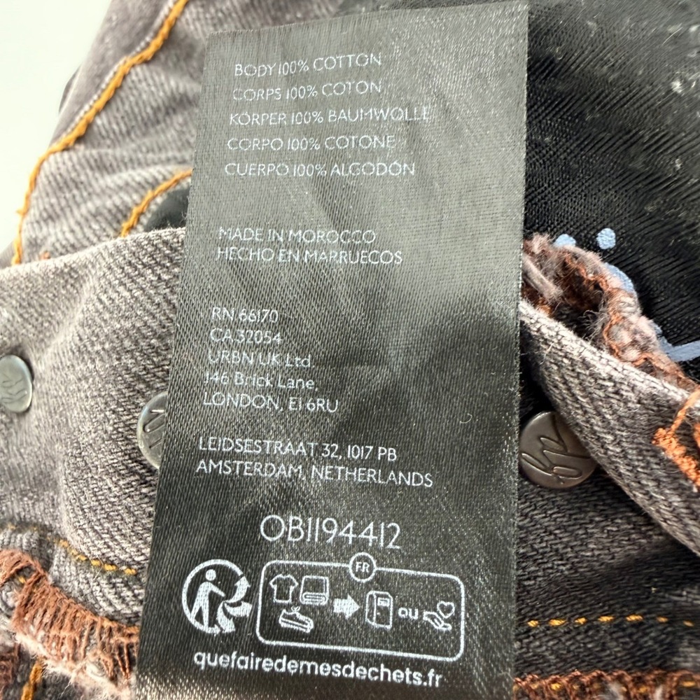 We The Free Ziggy Festival Overalls L Denim  Bib Jumpsuit 90's Grunge Utility - Picture 10 of 16